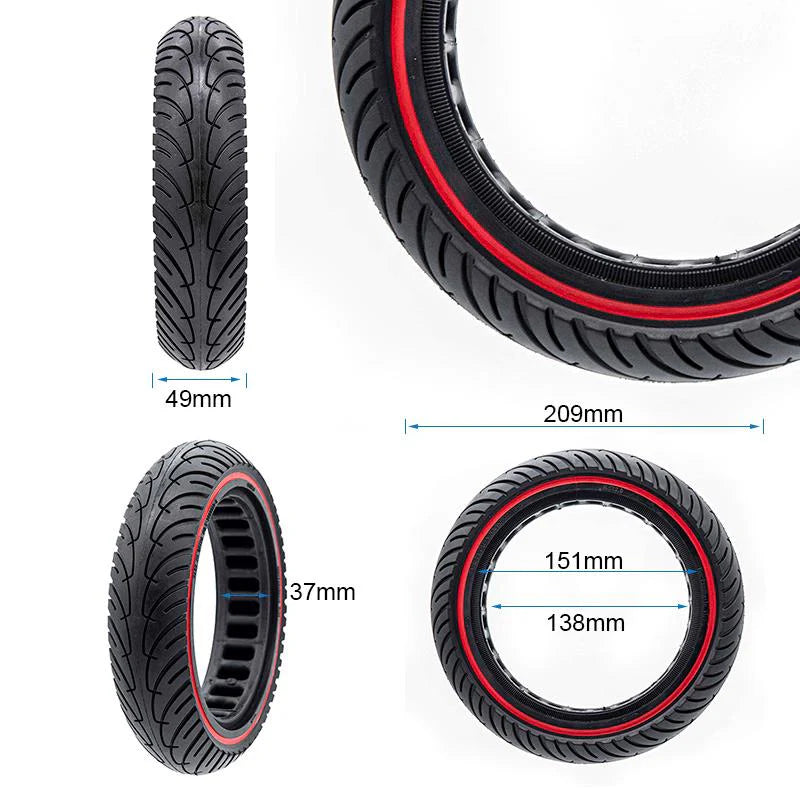 Elscooter punkteringsfria däck 8.5"